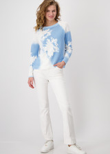 MONARI White Knitted Jumper With Floral Pattern | 409282