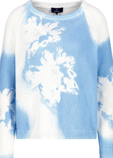 MONARI White Knitted Jumper With Floral Pattern | 409282 MONARI White Knitted Jumper With Floral Pattern | 409282