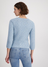 MONARI Blue Tweed Cardigan | 409286