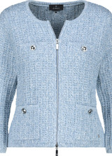 MONARI Blue Tweed Cardigan | 409286