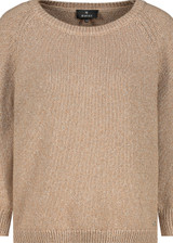 MONARI Brown Knitted Jumper With Lurex | 409319