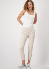 MONARI Beige Jeggings With Elasticated Waistband | 409516