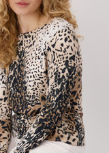 MONARI Beige Shirt With Leopard Pattern | 409420