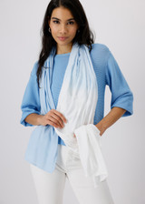 MONARI Blue Scarf With Batik Gradient | 409441