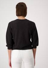 MONARI Brown Knitted Jumper With Rice Grain Pattern | 409248