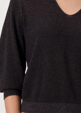 MONARI Brown Knitted Jumper With Rice Grain Pattern | 409248