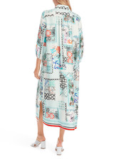 MARC CAIN COLLECTIONS Breath Shirt Dress In Printed Silk | YC 21.36 W75 MARC CAIN COLLECTIONS Breath Shirt Dress In Printed Silk | YC 21.36 W75