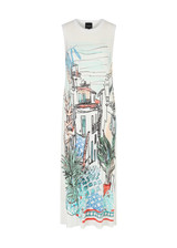 MARC CAIN COLLECTIONS Off-White Knitted In Germany Sleeveless Dress | YC 21.56 M38 MARC CAIN COLLECTIONS Off-White Knitted In Germany Sleeveless Dress | YC 21.56 M38