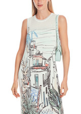 MARC CAIN COLLECTIONS Off-White Knitted In Germany Sleeveless Dress | YC 21.56 M38 MARC CAIN COLLECTIONS Off-White Knitted In Germany Sleeveless Dress | YC 21.56 M38