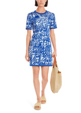 MARC CAIN COLLECTIONS Gentian Rethink Together Patterned Dress | YC 21.58 M44 MARC CAIN COLLECTIONS Gentian Rethink Together Patterned Dress | YC 21.58 M44
