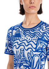 MARC CAIN COLLECTIONS Gentian Rethink Together Patterned Dress | YC 21.58 M44 MARC CAIN COLLECTIONS Gentian Rethink Together Patterned Dress | YC 21.58 M44