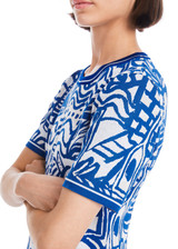 MARC CAIN COLLECTIONS Gentian Rethink Together Patterned Dress | YC 21.58 M44 MARC CAIN COLLECTIONS Gentian Rethink Together Patterned Dress | YC 21.58 M44