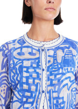 MARC CAIN COLLECTIONS Gentian Cardigan Knitted In Germany | YC 39.07 M58 MARC CAIN COLLECTIONS Gentian Cardigan Knitted In Germany | YC 39.07 M58