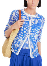 MARC CAIN COLLECTIONS Gentian Cardigan Knitted In Germany | YC 39.07 M58 MARC CAIN COLLECTIONS Gentian Cardigan Knitted In Germany | YC 39.07 M58