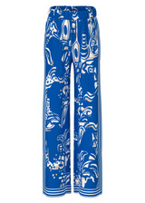 MARC CAIN COLLECTIONS Gentian Wedi Printed Trousers | YC 81.54 J32