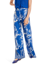 MARC CAIN COLLECTIONS Gentian Wedi Printed Trousers | YC 81.54 J32
