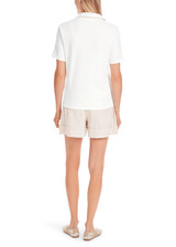 MARC CAIN COLLECTIONS White Feminine Polo Shirt | YC 53.10 J15