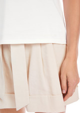 MARC CAIN COLLECTIONS White Feminine Polo Shirt | YC 53.10 J15 MARC CAIN COLLECTIONS White Feminine Polo Shirt | YC 53.10 J15