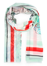 MARC CAIN COLLECTIONS Breath Scarf In Soft Cotton/Silk Mix | YC B4.07 Z33