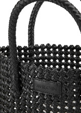 MARC CAIN COLLECTIONS Black Knotted Satchel Bag | YC TJ.04 Z24 MARC CAIN COLLECTIONS Black Knotted Satchel Bag | YC TJ.04 Z24