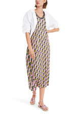 MARC CAIN SPORTS Fresh Pink Dress With Fruity Print | YS 21.62 J72 MARC CAIN SPORTS Fresh Pink Dress With Fruity Print | YS 21.62 J72
