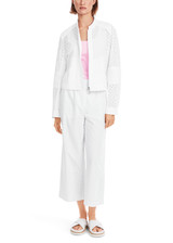 MARC CAIN SPORTS White Jacket With Lace Pattern | YS 31.20 W38 MARC CAIN SPORTS White Jacket With Lace Pattern | YS 31.20 W38