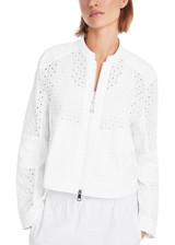 MARC CAIN SPORTS White Jacket With Lace Pattern | YS 31.20 W38 MARC CAIN SPORTS White Jacket With Lace Pattern | YS 31.20 W38