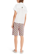 MARC CAIN SPORTS White Rethink Together Pinted Blouse | YS 51.32 W60 MARC CAIN SPORTS White Rethink Together Pinted Blouse | YS 51.32 W60