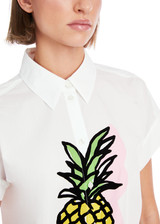 MARC CAIN SPORTS White Rethink Together Pinted Blouse | YS 51.32 W60 MARC CAIN SPORTS White Rethink Together Pinted Blouse | YS 51.32 W60