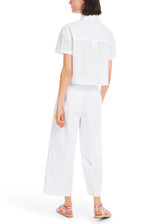 MARC CAIN SPORTS White Wheaton Lace Pattern Trousers | YS 81.65 W38