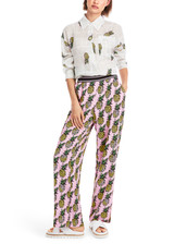 MARC CAIN SPORTS Fresh Pink Washington Pineapple Print Trousers | YS 81.68 W62 MARC CAIN SPORTS Fresh Pink Washington Pineapple Print Trousers | YS 81.68 W62