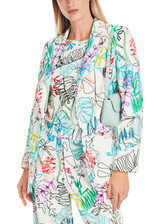MARC CAIN COLLECTIONS Breath Trendy Blazer With All-Over Leaf Motif | YC 34.32 W64