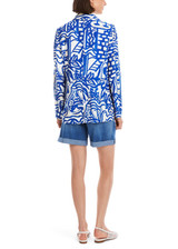 MARC CAIN COLLECTIONS Gentian Printed Blazer | YC 34.37 W79
