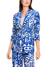 MARC CAIN COLLECTIONS Gentian Printed Blazer | YC 34.37 W79