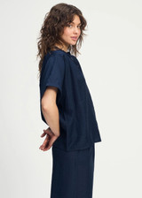 POM Blue Blouse - Deep Dark Blue | SP9141 POM Blue Blouse - Deep Dark Blue | SP9141