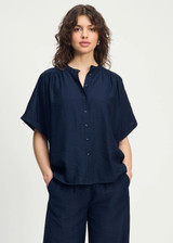 POM Blue Blouse - Deep Dark Blue | SP9141 POM Blue Blouse - Deep Dark Blue | SP9141