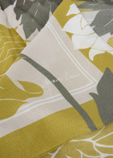 MARC CAIN COLLECTIONS Deep Pearl Floral Scarf With Lurex Details | YC B4.15 Z14