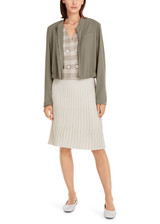 MARC CAIN COLLECTIONS Off-White Pleated Skirt - Knitted In Germany | YC 71.03 M10 MARC CAIN COLLECTIONS Off-White Pleated Skirt - Knitted In Germany | YC 71.03 M10