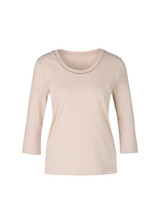 MARC CAIN COLLECTIONS Deep Pearl T-Shirt With Pearl Embellishment | YC 48.25 J15 MARC CAIN COLLECTIONS Deep Pearl T-Shirt With Pearl Embellishment | YC 48.25 J15