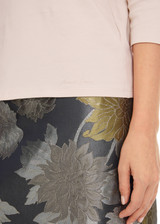 MARC CAIN COLLECTIONS Deep Pearl T-Shirt With Pearl Embellishment | YC 48.25 J15 MARC CAIN COLLECTIONS Deep Pearl T-Shirt With Pearl Embellishment | YC 48.25 J15