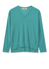 MOS MOSH Wasabi Mmtani V-Neck Knit | 158970