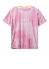 MOS MOSH Begonia Pink Mmphila O-Ss Stripe Tee | 159190 MOS MOSH Begonia Pink Mmphila O-Ss Stripe Tee | 159190