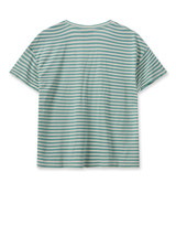 MOS MOSH Wasabi Mmjill V-Ss Stripe Tee | 159200