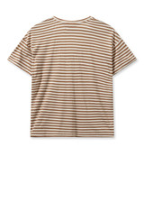 MOS MOSH Cinnamon Swirl Mmjill V-Ss Stripe Tee | 159200