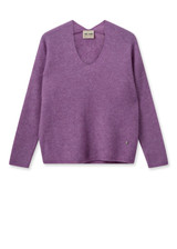 MOS MOSH Iris Orchid Mmthora V-Neck Knit | 153900 MOS MOSH Iris Orchid Mmthora V-Neck Knit | 153900