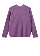 MOS MOSH Iris Orchid Mmthora V-Neck Knit | 153900 MOS MOSH Iris Orchid Mmthora V-Neck Knit | 153900