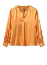 MOS MOSH Blazing Orange Mmenfa Satin Blouse | 155980 MOS MOSH Blazing Orange Mmenfa Satin Blouse | 155980