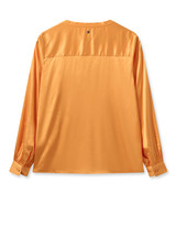MOS MOSH Blazing Orange Mmenfa Satin Blouse | 155980