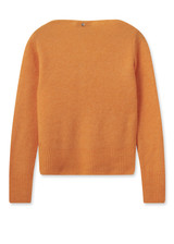 MOS MOSH Blazing Orange Mmthora Squareneck Knit | 159000 MOS MOSH Blazing Orange Mmthora Squareneck Knit | 159000