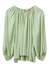 MOS MOSH Smoke Green Mmsansa Boheme Soft Blouse | 159680 MOS MOSH Smoke Green Mmsansa Boheme Soft Blouse | 159680
